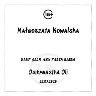 Młodzieżowa winietka na 18 [Projekt 1]