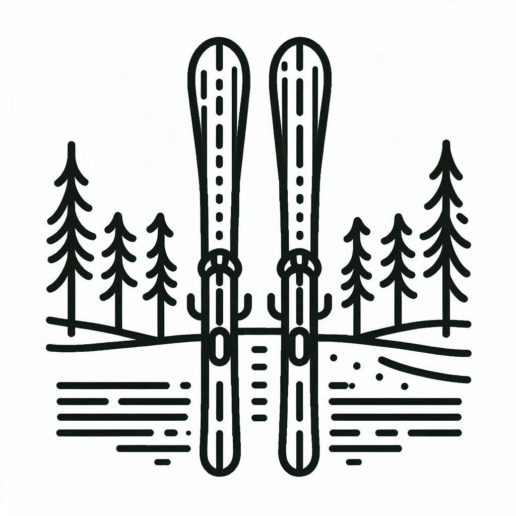 Kolorowanka Narty